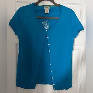L.L.Bean short sleeved cardigan